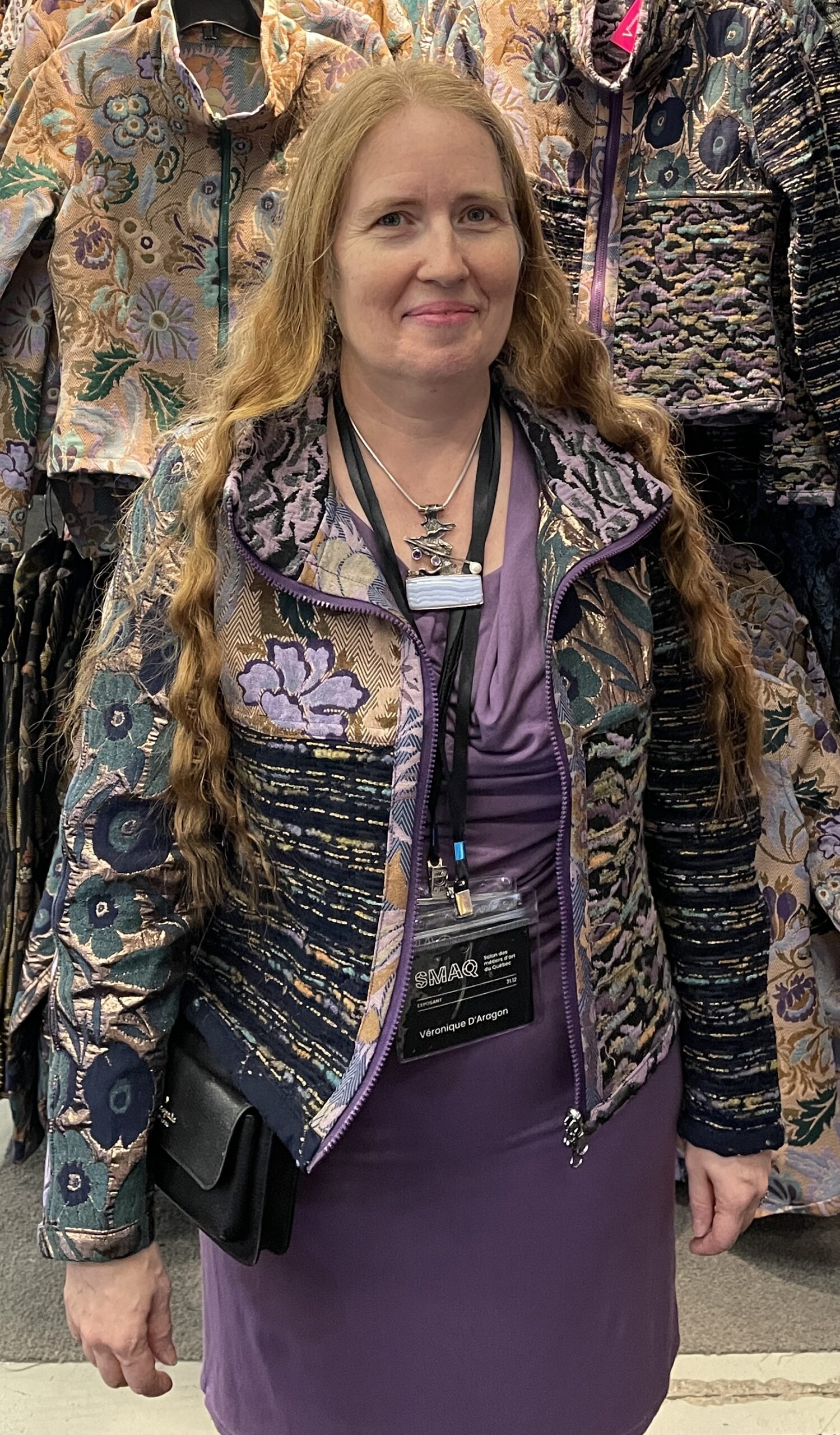 Veste courte 4 couleurs de mauve